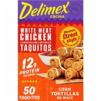 Delimex White Meat Chicken Taquitos Frozen Snacks, Box Perspective: Main