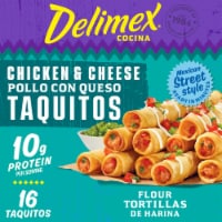 Delimex Chicken & Cheese Flour Taquitos Frozen Snacks Perspective: Main
