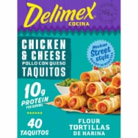 Delimex Chicken & Cheese Taquitos Frozen Snacks, Box