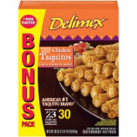 Delimex Chicken Taquitos Frozen Appetizer 30 Count Perspective: Main