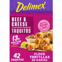 Delimex Beef & Cheese Large Flour Taquitos Frozen Snacks