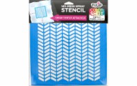 Tulip Color Shot Stencil 10x10  Herringbone