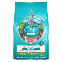 Purina ONE High Protein, Natural Senior Dry Cat Food, Indoor Advantage Senior+ Perspective: Main