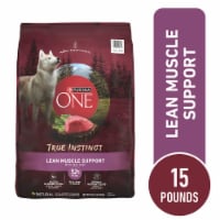 Purina ONE True Instinct Lean Muscle Support Adult Dry Dog Food Real Beef Perspective: Main