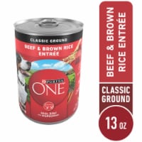 Purina ONE® SmartBlend® Natural Classic Ground Beef & Brown Rice Entree Adult Wet Dog Food