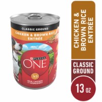 Purina ONE Wet Dog Food Classic Ground Chicken & Brown Rice Entrée Perspective: Main