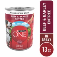 Purina ONE® Natural SmartBlend Tender Cuts in Gravy Beef & Barley High Protein Wet Dog Food