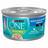 Purina ONE® Natural High Protein Ocean Whitefish Recipe Grain Free Pate Wet Cat Food Perspective: Main