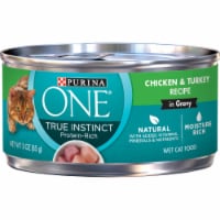 Purina ONE True Instinct Chicken & Turkey Recipe in Gravy Natural Wet Cat Food Perspective: Main