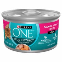 Purina ONE True Instinct Salmon & Trout Recipe in Sauce Natural High Protein Wet Cat Food