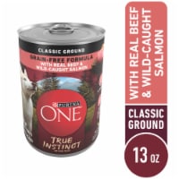 Purina ONE True Instinct Grain Free Wet Dog Food Classic Ground Real Beef & Wild Caught Salmon Perspective: Main