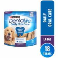 Purina Dentalife Daily Oral Care Large Breed Dog Dental Chews Chicken Flavor Perspective: Main