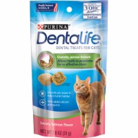 DentaLife Savory Salmon Flavor Dental Crunchy Cat Treats Perspective: Main