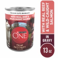 Purina ONE® SmartBlend® True Instinct Beef & Salmon Tender Cuts in Gravy Wet Dog Food