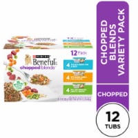 Purina Beneful Chopped Blends High Protein Wet Dog Food Gravy Variety Pack Perspective: Main