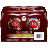 Purina One Natural Gravy Wet Dog Food Variety Pack, 13 Ounce Cans (Pack of 24)