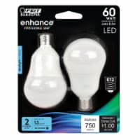 Feit Electric Enhance A15 E12 (Candelabra) Filament LED Bulb Daylight 60 Watt Equivalence 2