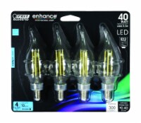 Feit Electric Enhance CA10 E12 (Candelabra) Filament LED Bulb Daylight 40 Watt Equivalence 4
