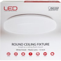 Feit Electric 13 in. H x 13 in. W x 3.8 in. L White LED Ceiling Light Fixture - Total Qty: 1