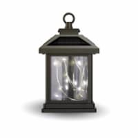 Feit Electric 8081013 4 in. Solar Power Metal Square Hanging Pathway Light - Bronze - Pack of