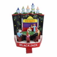Sterling 6.25 Red and Green Casino Gambling Blackjack Table Christmas Stocking Holder