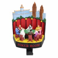 Sterling 7.25  Red and Blue Casino Gambling Poker Room Christmas Stocking Holder