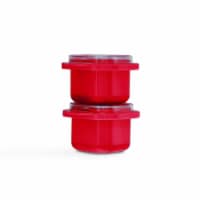 Jobar JB8247RED Individual Ice Cube Tray, Red - Set of 2