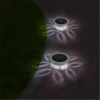 Jobar JB8653SIL Solar Loop Cast Light, Silver - White Light