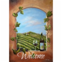 Toland Home & Garden TOL1112079 Vineyard View Welcome Garden Flag