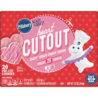 Pillsbury Ready to Bake Heart Cutout Sugar Cookie Dough Perspective: Main