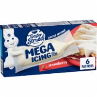 Pillsbury Toaster Strudel Limited Edition Mega Icing Strawberry Flavored Frozen Pastries Perspective: Main
