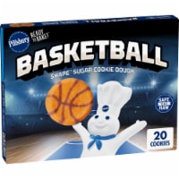 Pillsbury Ready to Bake Basketball Shape Sugar Cookie Dough Perspective: Main