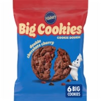 Pillsbury Ready to Bake! Big Cookies Double Chocolate Cherry Cookie Dough Perspective: Main