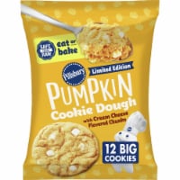 Pillsbury Ready to Bake Pumpkin Halloween Cookie Dough with Cream Cheese Flavored Chips