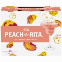 Ritas™ Peach-A-Rita Sparkling Margarita Flavored Malt Beverage Perspective: Main