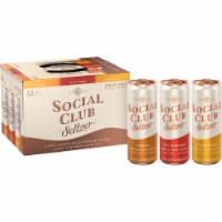 Social Club Seltzer Classic Cocktail Sparkling Seltzer Hard Seltzer Variety Pack Perspective: Main