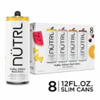 NUTRL Vodka Hard Seltzer, Real Fruit Juice Variety Perspective: Main