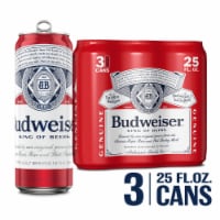 Bud Light Lager Beer, 3 cans / 25 fl oz - Food 4 Less