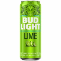 Bud Light Lime Beer Single Can Perspective: Main