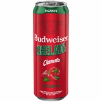 Budweiser Chelada Picante Beer Single Can Perspective: Main