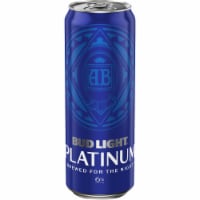 Bud Light Platinum Beer Single Can Perspective: Main