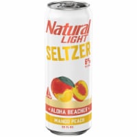 Natural Light Aloha Beaches Mango Hard Seltzer Single Can Perspective: Main