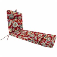 Jordan Manufacturing French Edge Chaise Chair Cushion - Daelyn Cherry