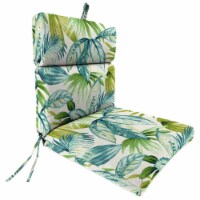 Jordan Manufacturing 9502PK1-4697D Outdoor French Edge Dining Chair Cushion, Caribbean