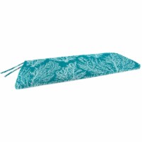 Jordan Manufacturing 9676PK1-4497D 48 in. Outdoor Bench Cushion, Turquoise