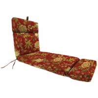 Jordan Manufacturing 9552PK1-1673D Outdoor French Edge Chaise Lounge Cushion, Alberta Salsa