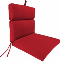 Jordan Manufacturing French Edge Chair Cushion - Veranda Red Perspective: Main