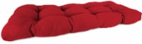 Jordan Manufacturing Wicker Settee Cushion - Veranda Red Perspective: Main