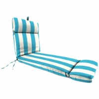 Jordan Manufacturing 9552PK1-2781D Outdoor French Edge Chaise Lounge Cushion, Cabana Turquois