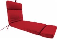 Jordan Manufacturing French Edge Chaise Chair Cushion - Veranda Red Perspective: Main